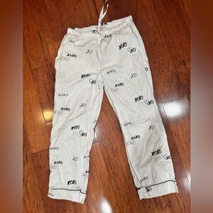 Printfresh x The Mom Edit White Pajama Pants XOXO Size Medium